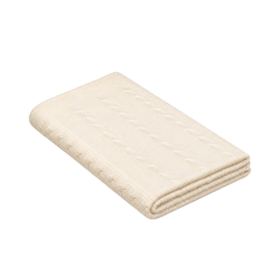 Pleta Wool-Blend Knitted Throw