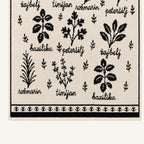 Pletena kuhinjska krpa Herbarium