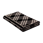 Axel knitted blanket – Black / Beige, isolated product view