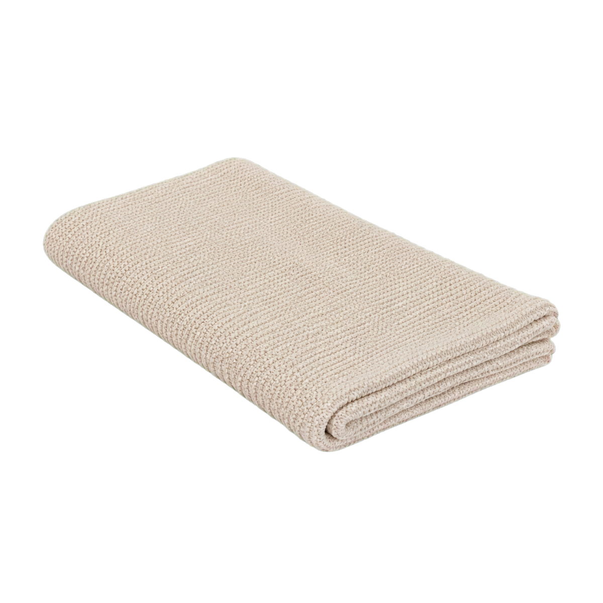 Dawn knitted blanket in Cream, isolated product view