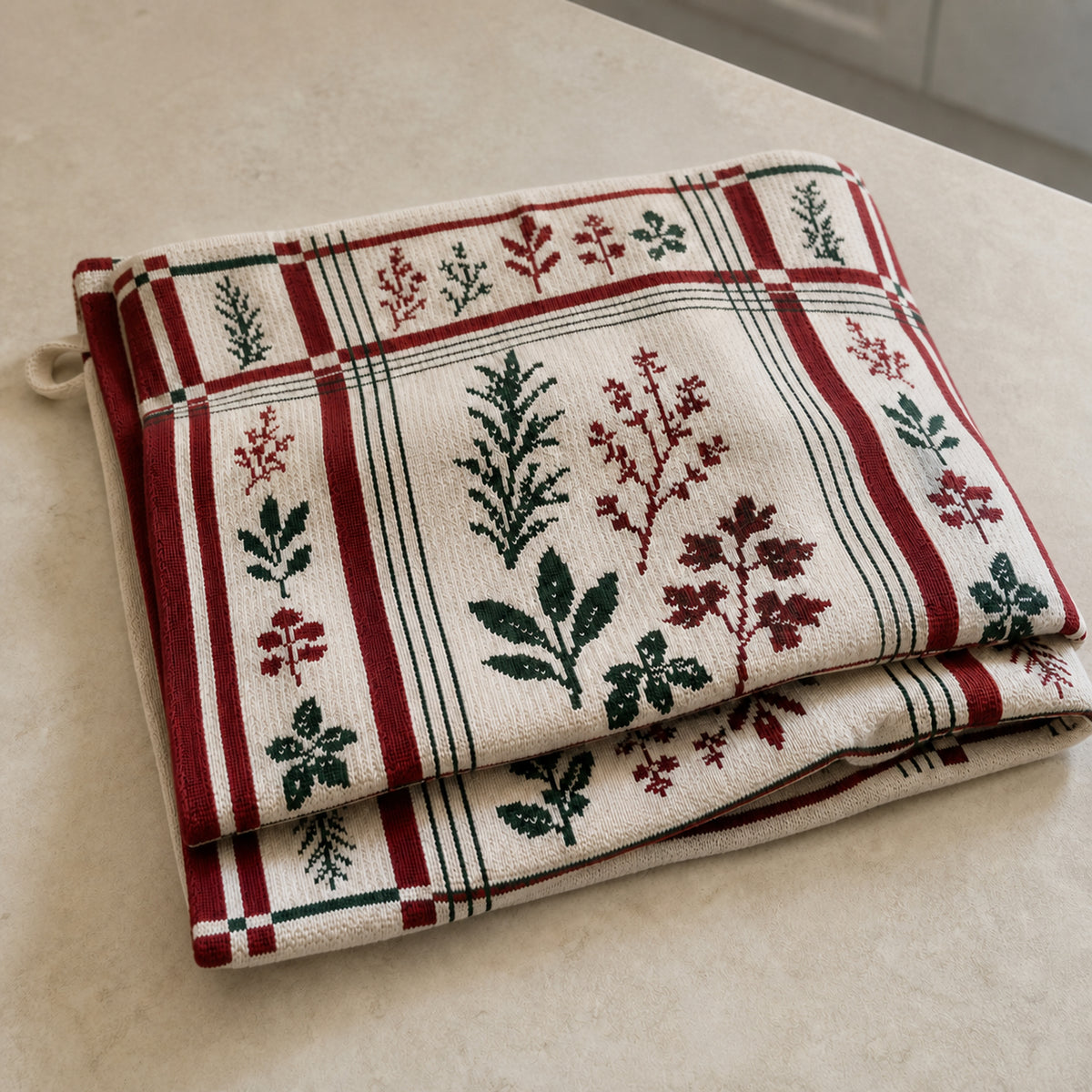 Twilight Herbs Knitted Kitchen Cloth